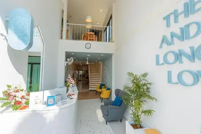a lobby of a building with a waiting room at Sea Side at Ao Nang Landmark Night Market Krabi in Ban Khlong Haeng