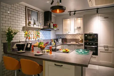 a kitchen with a counter with fruits on it at 2 bedrooms Amani Pool Villa Phuket in Thalang