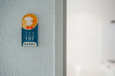 a close up of a button on a door at Квартира в The Title Halo 1 in Nai Yang Beach