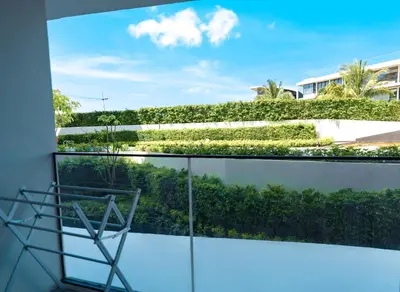 a view from the balcony of a house at Family 2 Bdr Suite in La Vita Rawai in Rawai Beach