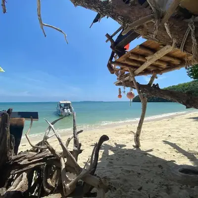 Private Beach Camping on island at Koh Lon Island