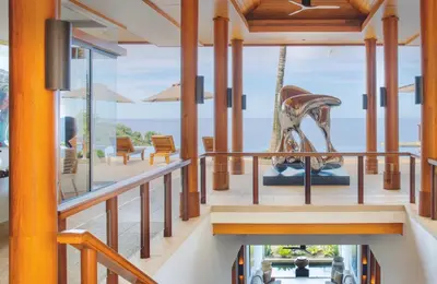 a view from the balcony of a house at Villa 7 Miramare Andara Signature - The Most Exclusive Villa in Phuket in Amphoe Thalang