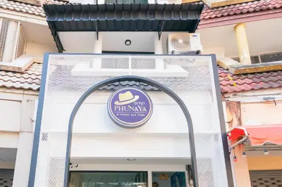 a sign over the entrance to a pizza restaurant at Phunaya Phuket Oldtown Hotel in Phuket Town