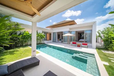 an image of a swimming pool in a villa at Modern 3BR Pool Villa T-Breeze in Laguna Phuket