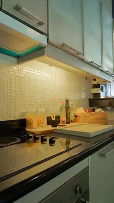 a kitchen with a counter with some food on it at Jaokhun Hilltop Kamala, Phuket in Kamala Beach