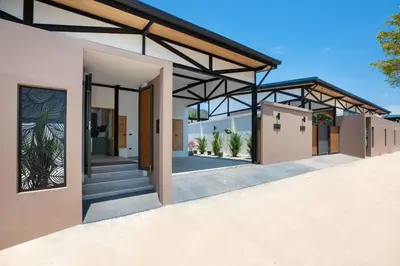 a rendering of the front of a house at 3BR Villa Sunset Garden 12 - Private 18m Pool in Rawai in Rawai Beach