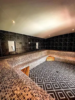 a room with a tiled floor with at Water Lily Spa Bungalows by Rawai Beach in Rawai Beach