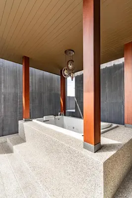 a bathroom with a bath tub in a room at Chariot by Villacarte in Layan Beach