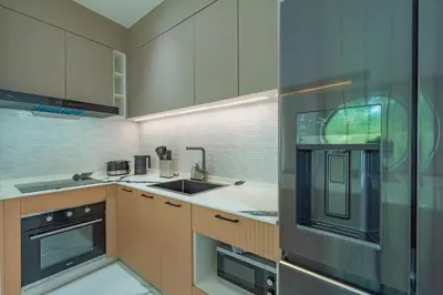 a kitchen with a sink and a stove at Luxury Seaview Villa in Patong - Villa Yona in Patong Beach