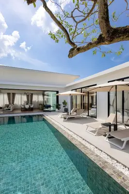 an image of a swimming pool in a villa at Le Da Villas 5BR Private Pool Villa, Bangtao Beach Phuket in Laguna Phuket