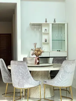 a dining room with a table and chairs at The Passion House in Ban Na Nai
