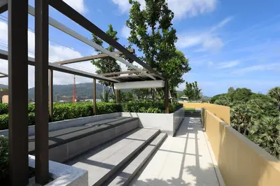 a view from the balcony of a house at 2 bdr Apartments Laguna Beachside 50m from Bangtao Beach in Bang Tao Beach