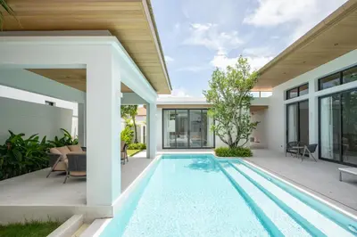 an image of a swimming pool in a house at Mouana Breeze Mai Khao 4-bedroom Pool Villa 9925 in Mai Khao Beach