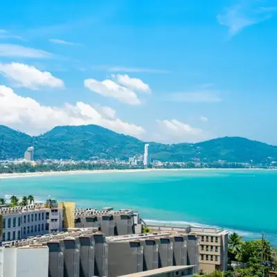 Patong private spacious apart-ment 2 minutes walk to the beach bathtub sea view swimming pool