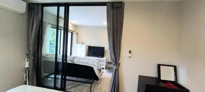 a room with a glass door to a bedroom at B8 Ватсап669З5В2I976 in Nai Yang Beach