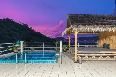 a resort with a swimming pool and a gazebo at V199 Villa 4BR Relaxing with Best Views in Patong in Patong Beach