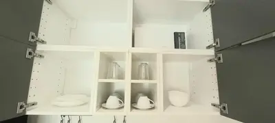 a white cabinet with plates and vases in it at SA1 Halo1 NEW ВатСaп66935B2I976 in Nai Yang Beach