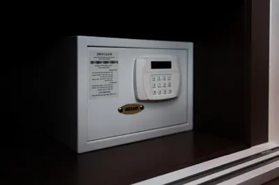 a microwave oven with a control panel in it at Cozy apartment in Title V 400 m to Rawai Beach in Rawai Beach