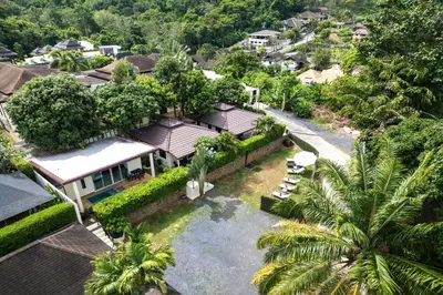 an aerial view of a house in a resort at Oxavia Garden Oasis B3 in Nai Harn with Jaccuzzi in Rawai Beach