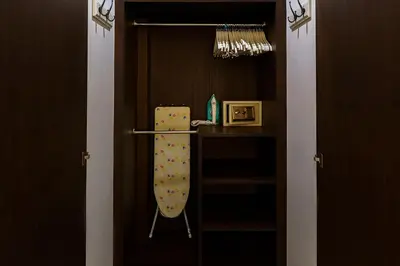 a door leading to a room with a curtain in it at Noksawan Villa by G Estate in Rawai Beach