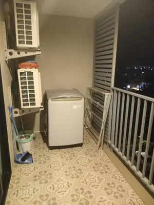 a room with a small refrigerator on a balcony at В10 Title 2-bedroom 86м2 ВатСaп66935B2I976 in Nai Yang Beach