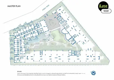 a site plan for a planned subdivision at The Base Central Phuket-B2-Y9B in Ban Rangeng