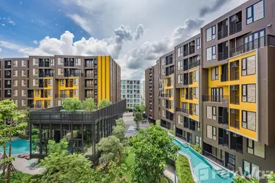 an aerial view of apartment buildings in a city at The Base Central Phuket-B2-Y9B in Ban Rangeng
