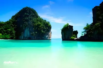 a view of the ocean with rocks in the water at XX GO Inn Krabi Aonang Beach - โกอินน์ อ่าวนาง in Ban Khlong Haeng