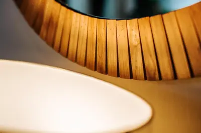 a close up of a toilet seat on a table at Botanic Modern loft Villa Private Pool 10 min BangTao in Ban Pak Lak