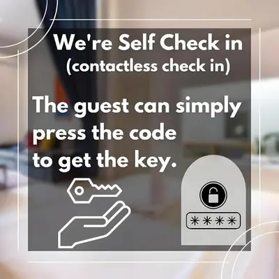 a sign that says were self check in contactless check in at xx GO INN Patong Beach Phuket - โกอินน์ ป่าตอง in Patong Beach