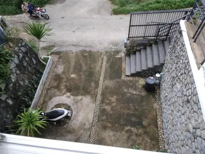 an aerial view of a drain in a yard at Hillside 3 Bedroom Vacation Home with Pool in Kamala Beach