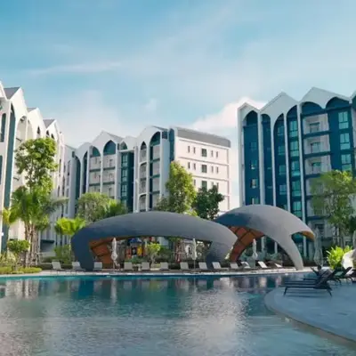 Title HALO 1 - Modern 1BR Pool View Walk to Nai Yang Beach