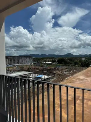 a view of a construction site from a balcony at Bellevue by Villacarte in Laguna Phuket