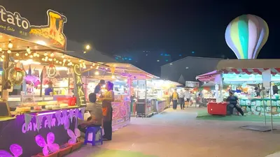 a group of people at a fair at night at GO INN Krabi Ao Nang Beach - โกอินน์ อ่าวนาง in Ban Khlong Haeng