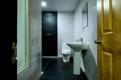 a bathroom with a sink and a toilet at GO INN Krabi Ao Nang Beach - โกอินน์ อ่าวนาง in Ban Khlong Haeng