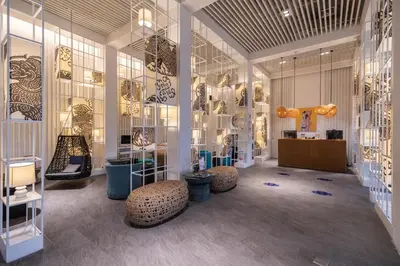 a room with a store with a lot of windows at The Nai Harn in Nai Harn Beach