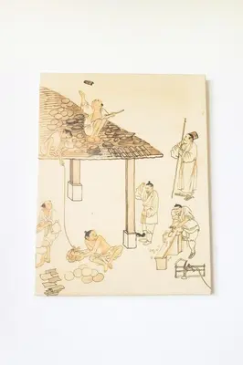 an illustration of people sitting on a table at Dalbit Thai Stay 2 Bedroom Patong house - 8mins walk to Jungcyelon Bangla Rd in Patong Beach