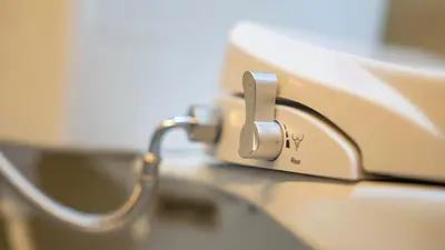 a close up of a toaster sitting on a table at Quiet & Comfy studio - Walk to Rawai Beach - 
