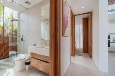a bathroom with a sink and a toilet at 3bdr New Luxury Villa Bang Tao by CapitalPro ASH-06 in Ban Phru Champa
