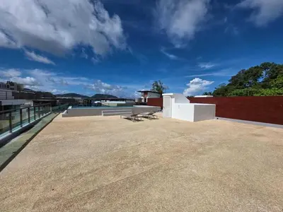 a view of the roof of a building at Penthouse 3 bedrooms with sea view and pool - Privilege residence in Patong Beach