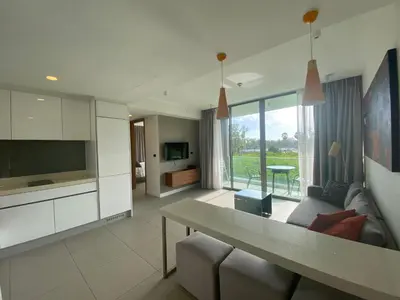 a living room with a couch and a table at 2bdr Apartment in Laguna Bangtao OCS-306 in Bang Tao Beach