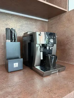 a coffee maker sitting on top of a counter at Luxury Pool Villa Near Laguna - Gym, Jacuzzi & Cinema in Phuket