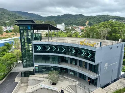 an external view of a building in a city at Room in Kamala at Citygate Condo in Kamala Beach