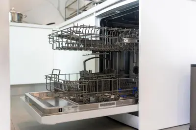 a dishwasher in a kitchen with a sink at Luxury 3BR Pool Villa Relaxation in BangTao Laguna in Laguna Phuket
