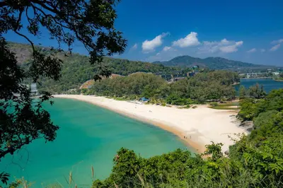 a view of the beach from a bluff at Villa Hillside 2-story-3BR-Private Pool near Big Buddha in Ban Klang