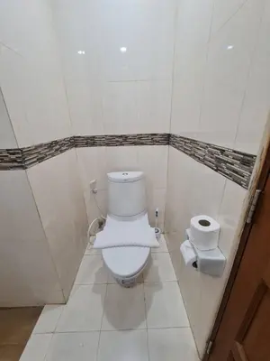 a bathroom with a toilet and a roll of toilet paper at 41 квадратный метр, апартамент на пляже Сурин in Surin Beach