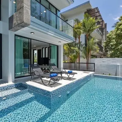 3BR Pool Villa with Jacuzzi near Patong - 8 Guests