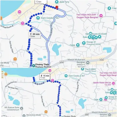 a map of where to stay in milwaukee at House in a quiet and stylish location NU8, Bang Tao in Surin Beach
