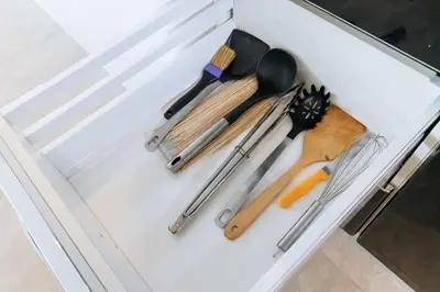 four cooking utensils sitting in a drawer at 2BR Modern Pool Villa Near the Sea V261 in Thalang