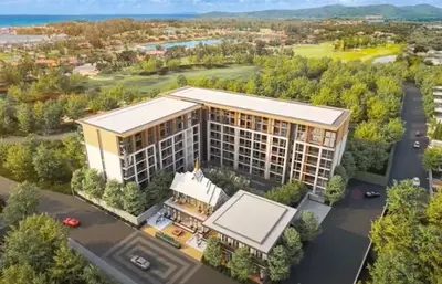 an artist rendering of a proposed apartment building at C247 Brand-New Condo with Pool, Gym & Beach Nearby in Thalang